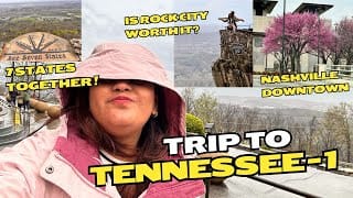 Day in my life in Tennessee, is Rock City worth it, Nashville Downtown, seeing 7 states together