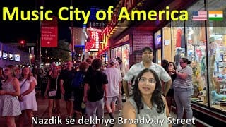 Night Life in America | A night walk in Broadway | Indian Vlogger in USA | Watch With Shalu
