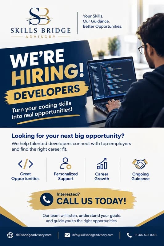 Developers: Java, Python, Full Stack, .NET & More — Training to Job Placement Support