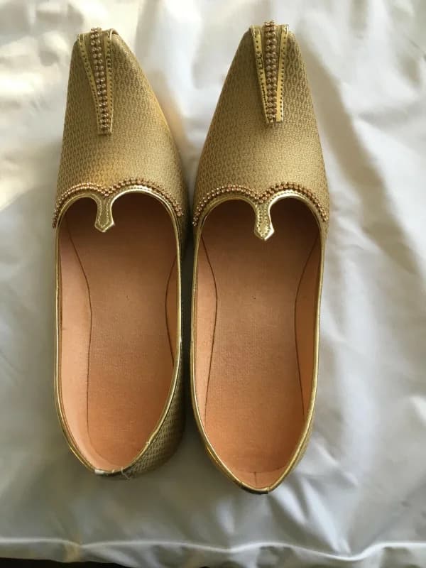 Traditional Indian Men’s Wedding Juti – Groom Slip-Ons (Handmade)