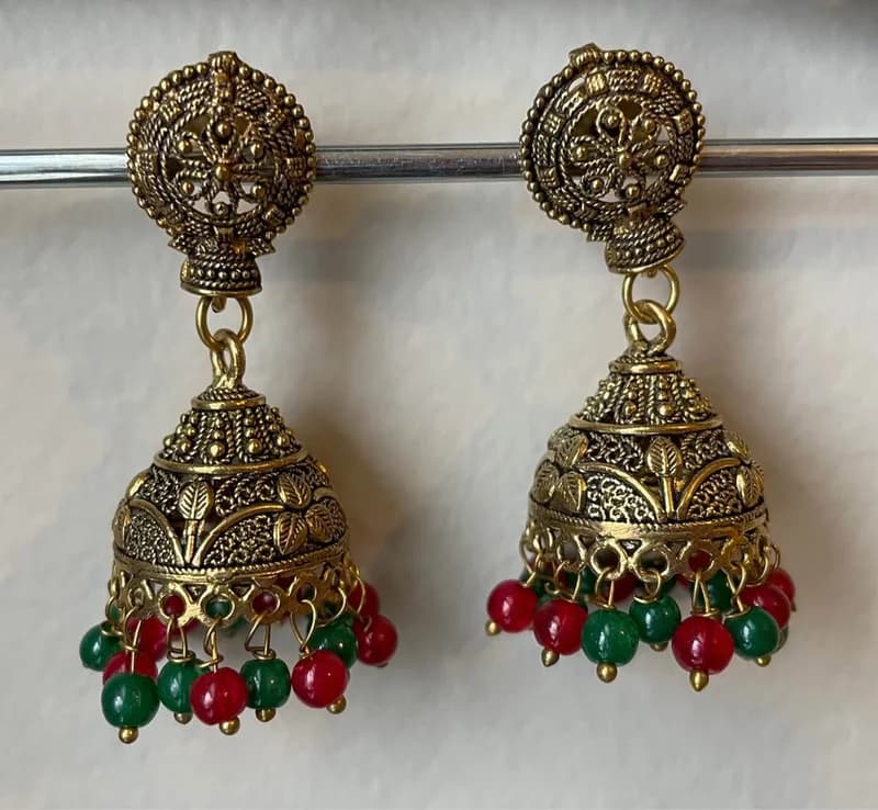 Gold Plated Jhumka Earrings
