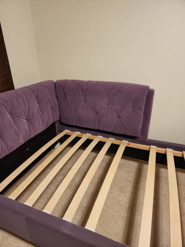Beautiful upholstered corner daybed frame