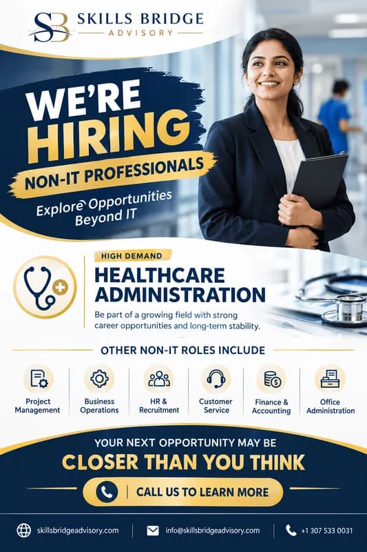 HEALTHCARE ADMINISTRATION IS HIRING — AND MORE