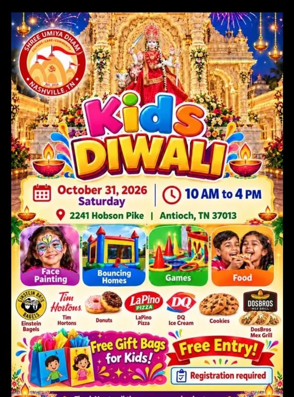 Kids Diwali - Shree Umiya Dham