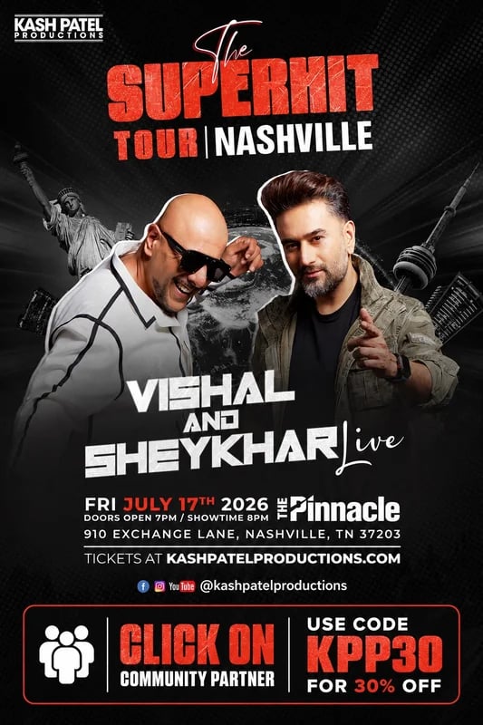 Vishal and Sheykhar The Superhit Tour in Nashville