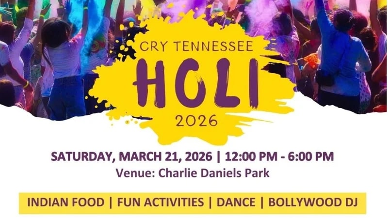 CRY Tennessee Holi 2026